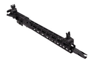 Troy Industries 16-inch AR-15 upper with iron sights, black.